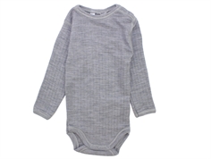 Joha light grey melange body merino wool  